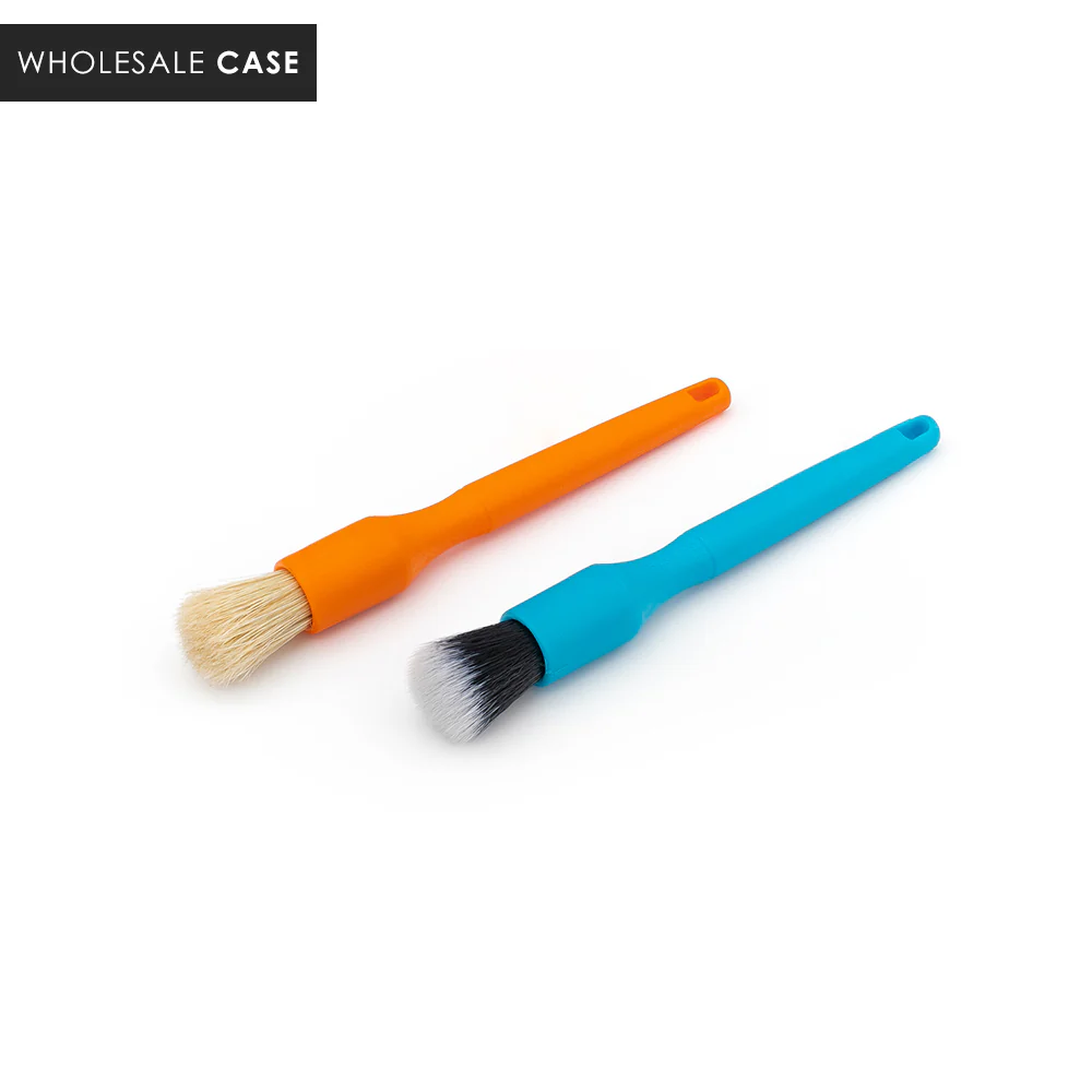 Crevice Mini Synthetic and Boar Hair Detailing Brush Combo Pack - Case